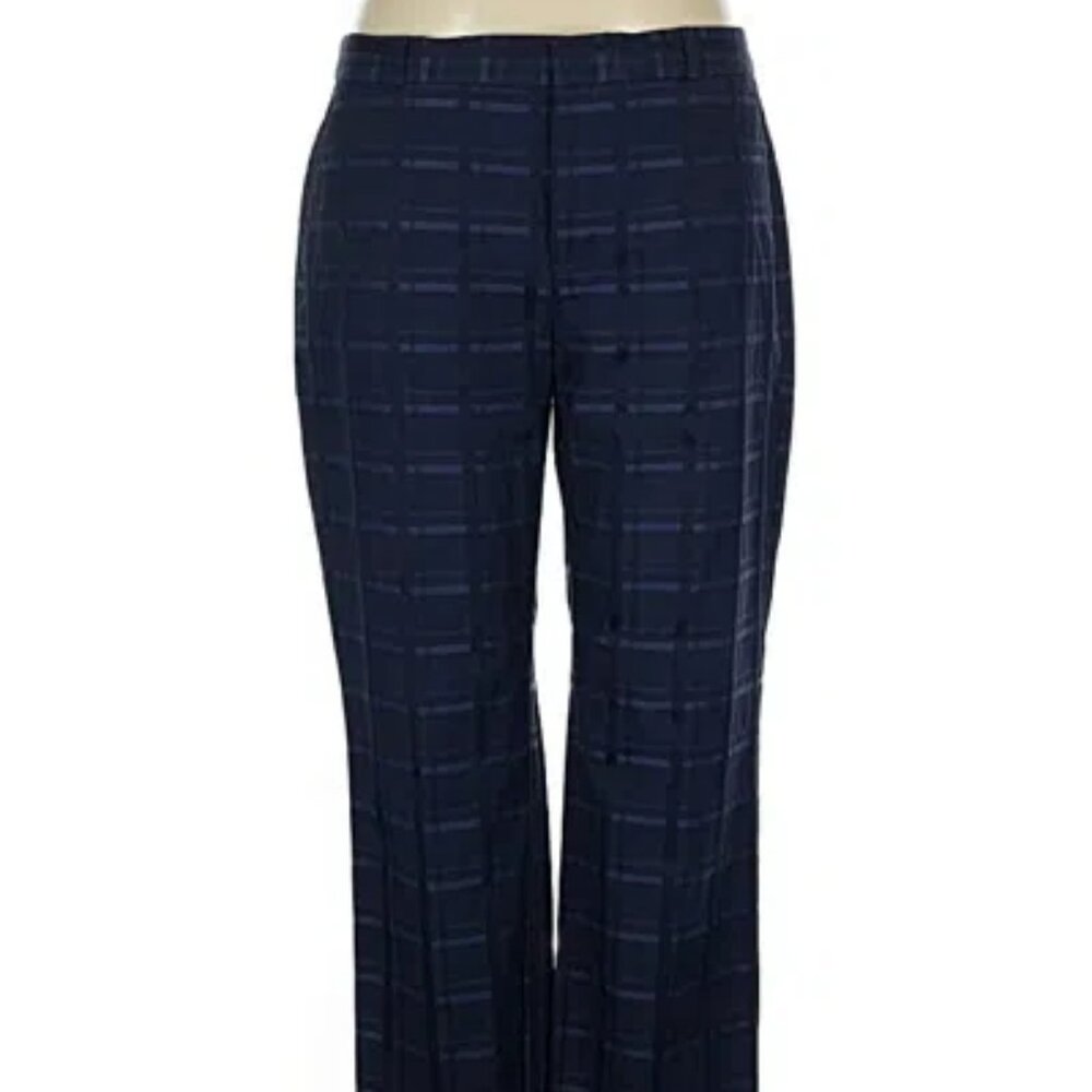 Apt. 9 Brynn Black Navy Shimmer Slimming Pants Size 10